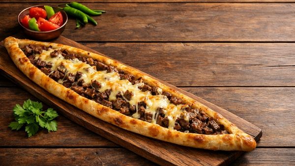 Kavurma Kaşarlı Pide